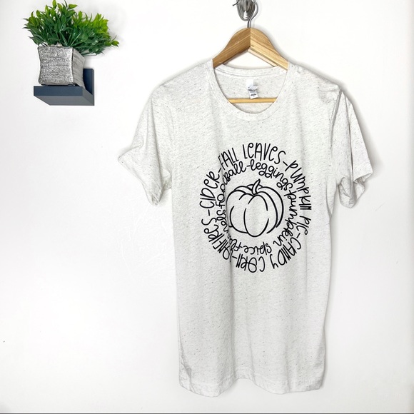 Fall T Shirt Short Sleeve Handmade Size Small Unisex Fit - Picture 2 of 4